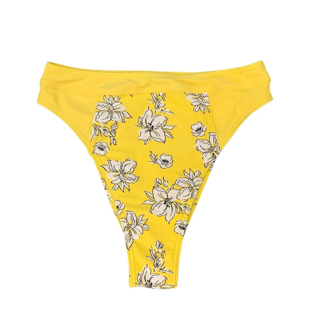 Abercrombie & Fitch High Waisted Cheeky Bikini Womens XS Floral Swimsuit Bottom
